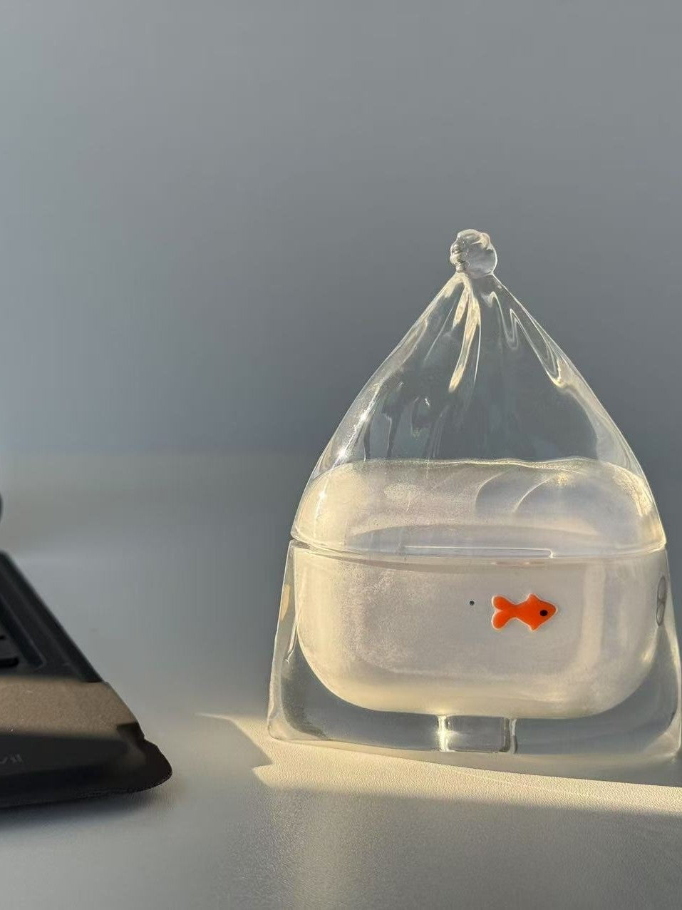 A small fish earphone case